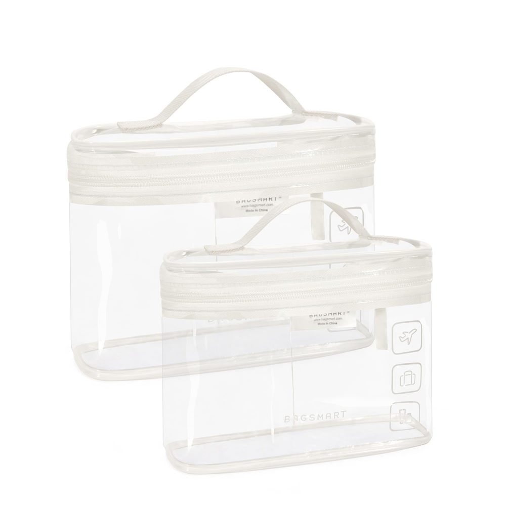 Tsa Approved Toiletry Bag, 2 Pack Clear Makeup Cosmetic Bag Organizer, Quart🐹